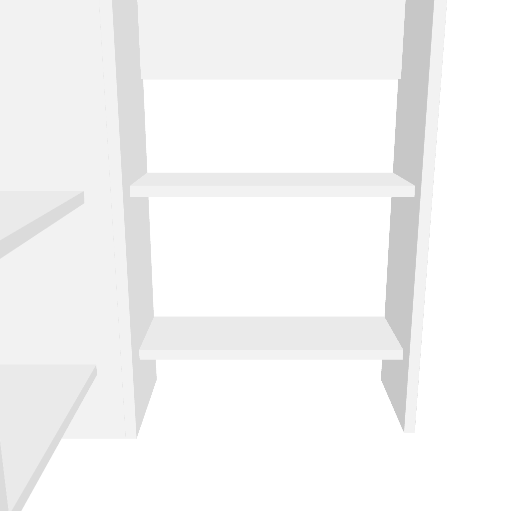 3D-model-modern-white-corner-computer-desk-4-shelves-105cm