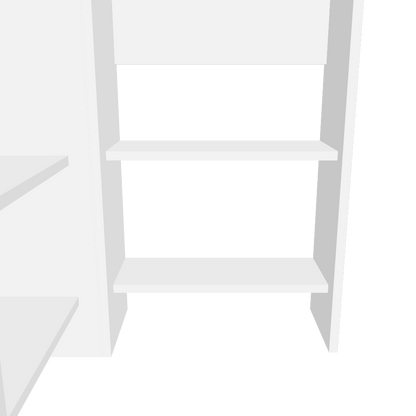 3D-model-modern-white-corner-computer-desk-4-shelves-105cm