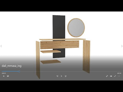 Dali Freestanding Makeup Vanity Table with Mirror