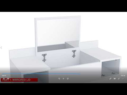 Coiffeuse Zakkum avec miroir