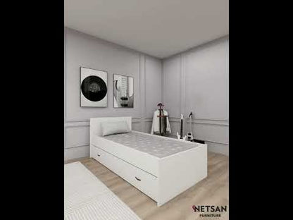 Sofia Bed Frame with Headboard and Guest Bed