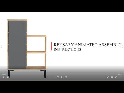 Reysary Shoe Storage Shelf with Cabinet