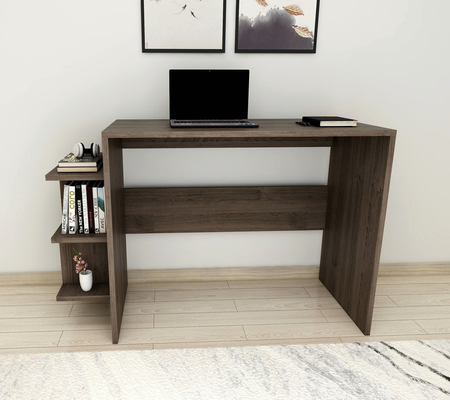 Computer Desk with Shelves Vispo