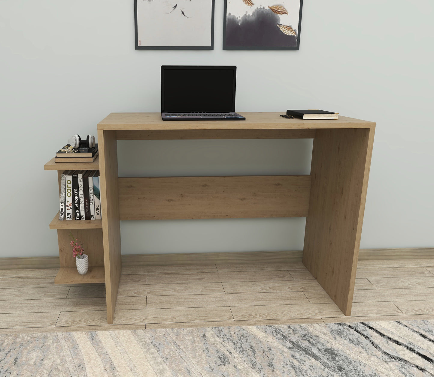 Computer Desk with Shelves Vispo