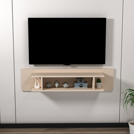 Amanda Floating TV Stand with Shelves