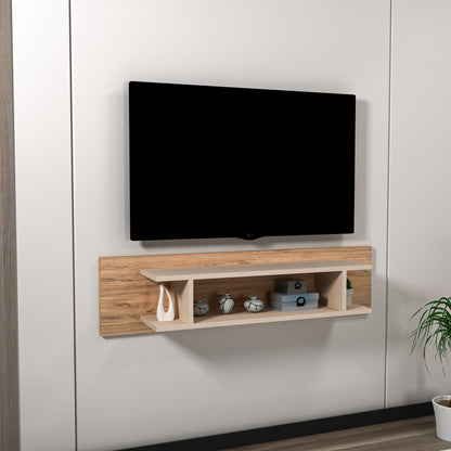 Amanda Floating TV Stand with Shelves