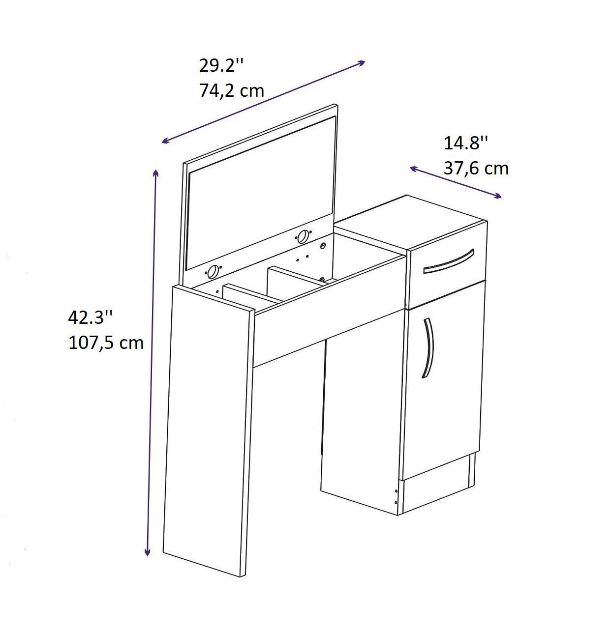 vanity, toilet table, makeup vanity, makeup table, dressing table