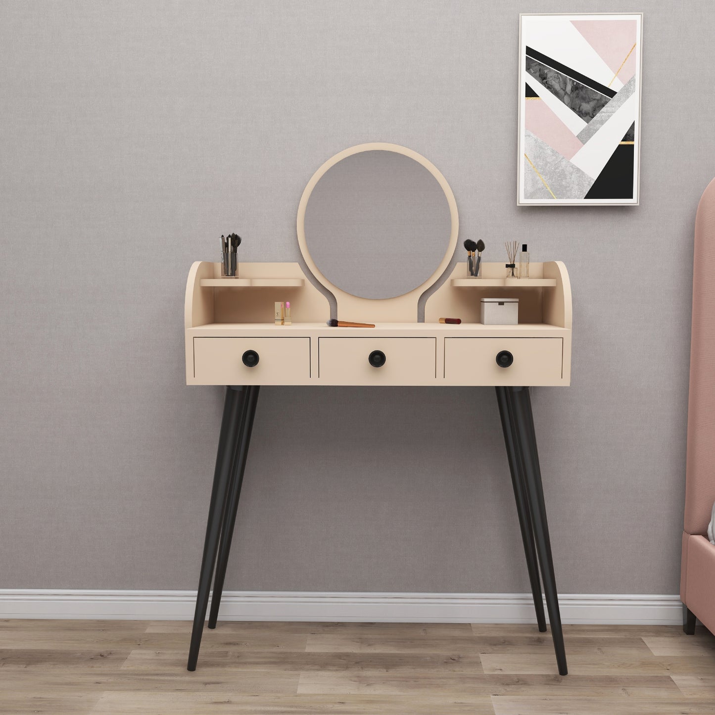 Makeup Vanity Table with Mirror Belem