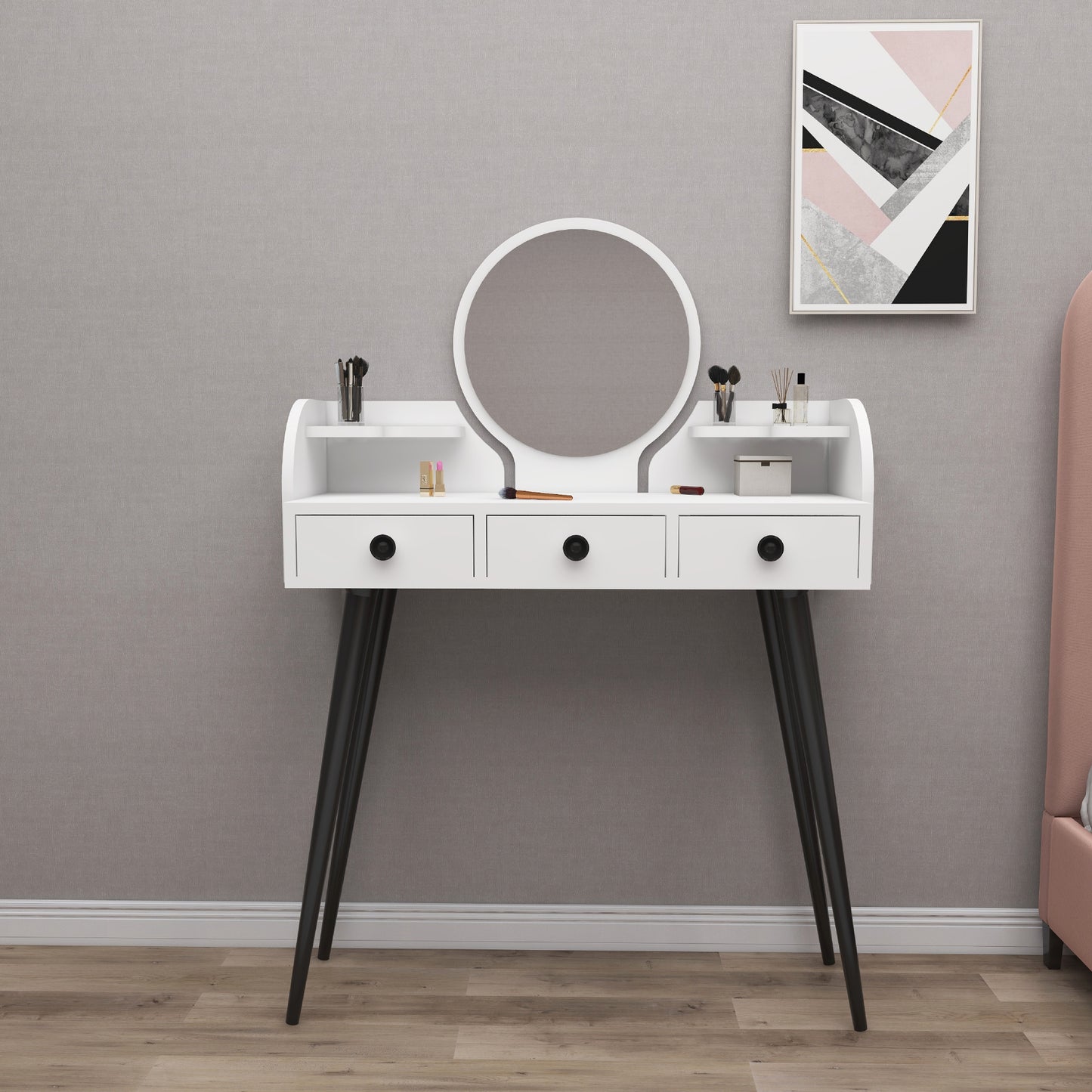 Makeup Vanity Table with Mirror Belem