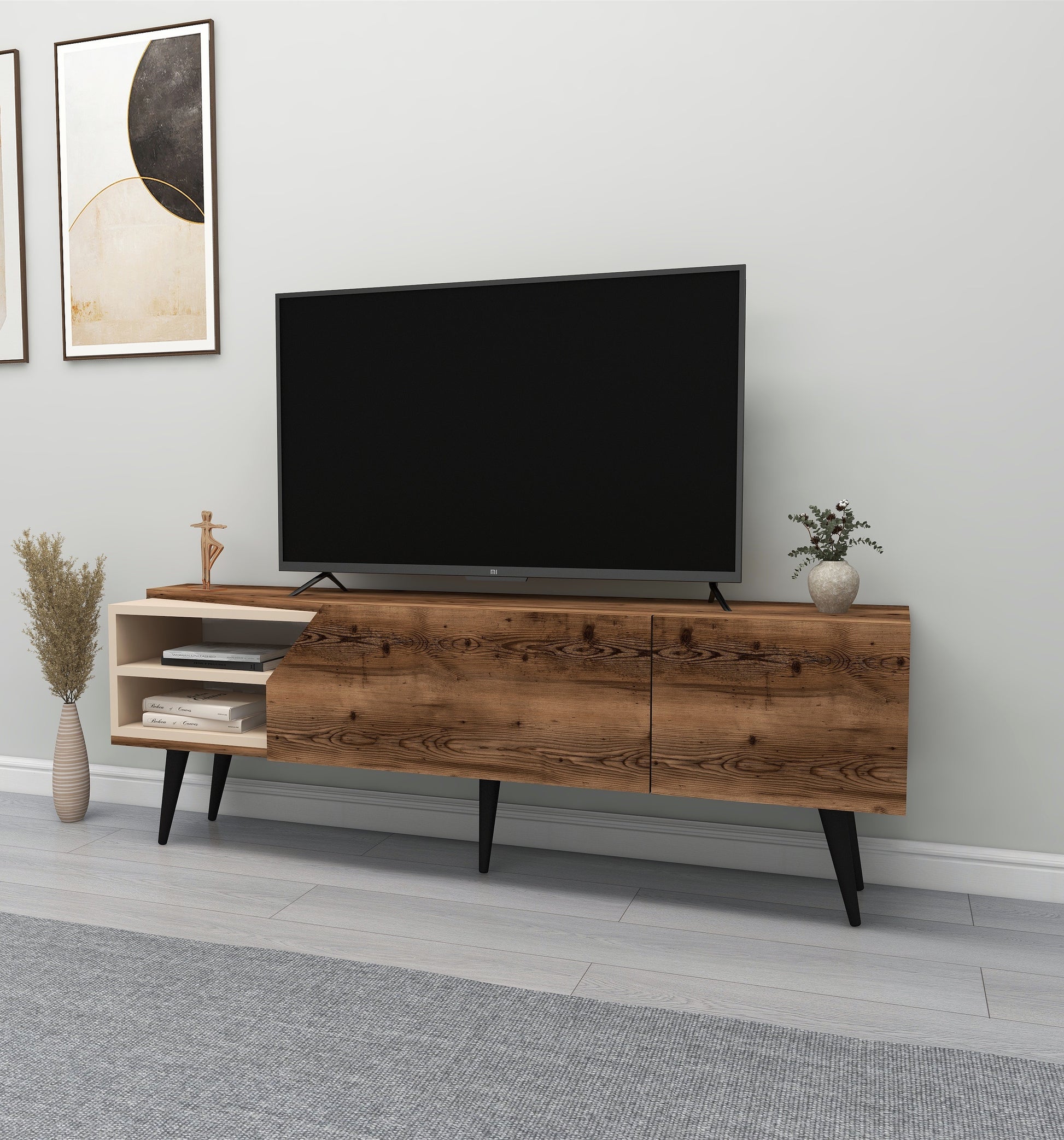 TV Stand, Media Console, TV cabinet, Wooden TV Stand, Media Stand, TV Lowboard, Entertainment Center, Wood TV Unit, TV Board, TV Table, Media Center, Living Room, Furniture