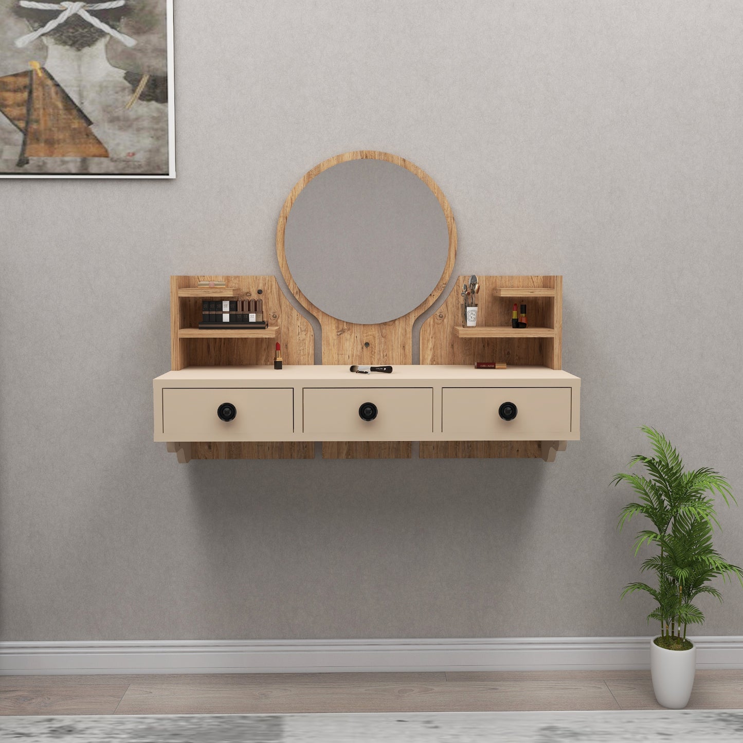 Makeup Vanity Table with Mirror Cosmo