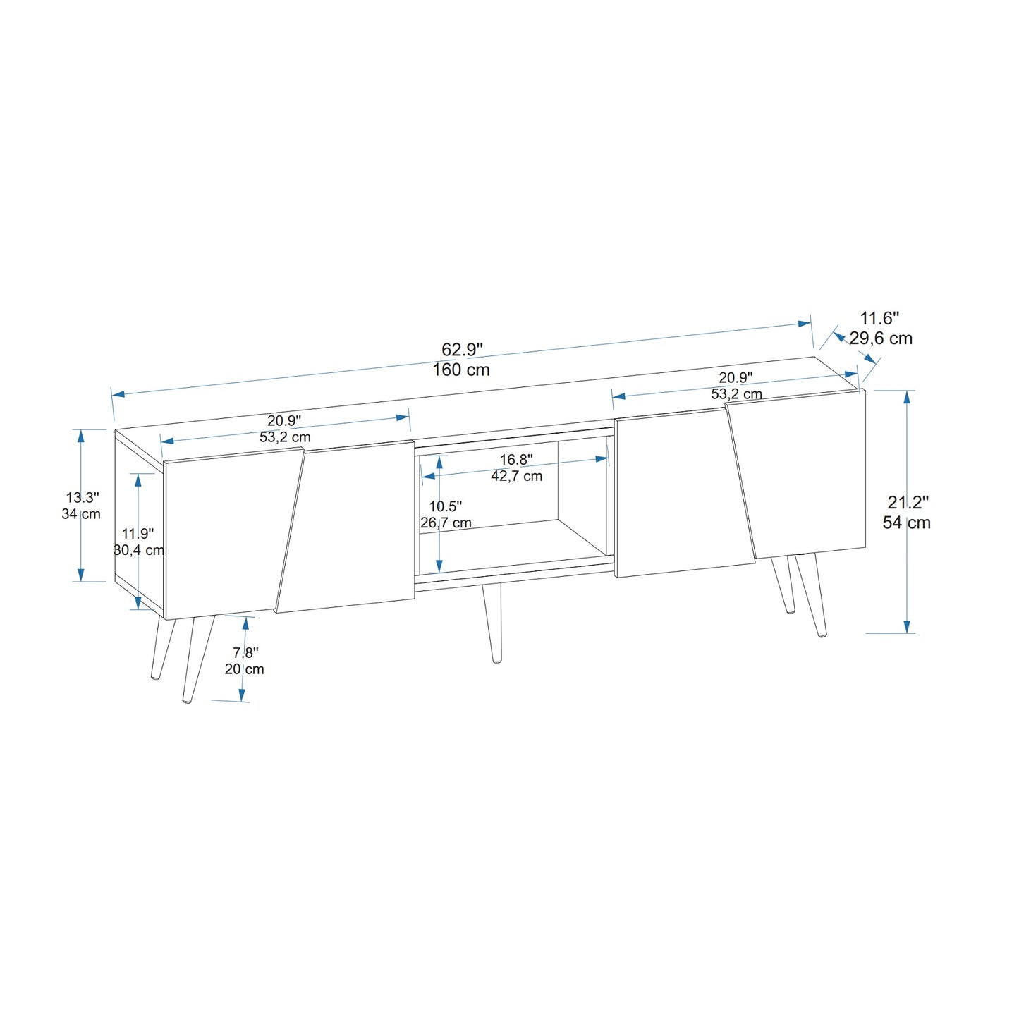 Curve TV Stand and Media Console