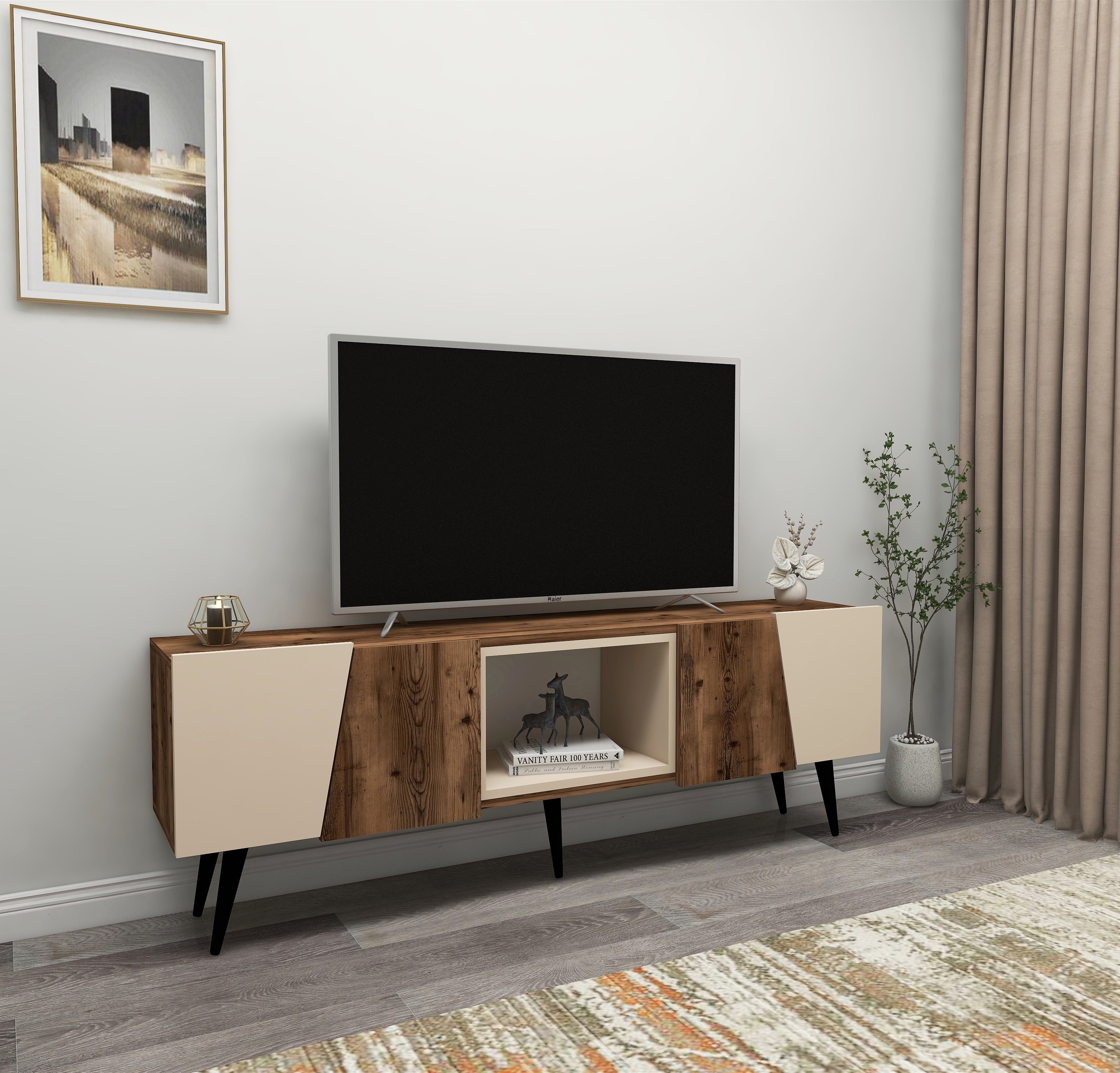 Room and deals board tv stand