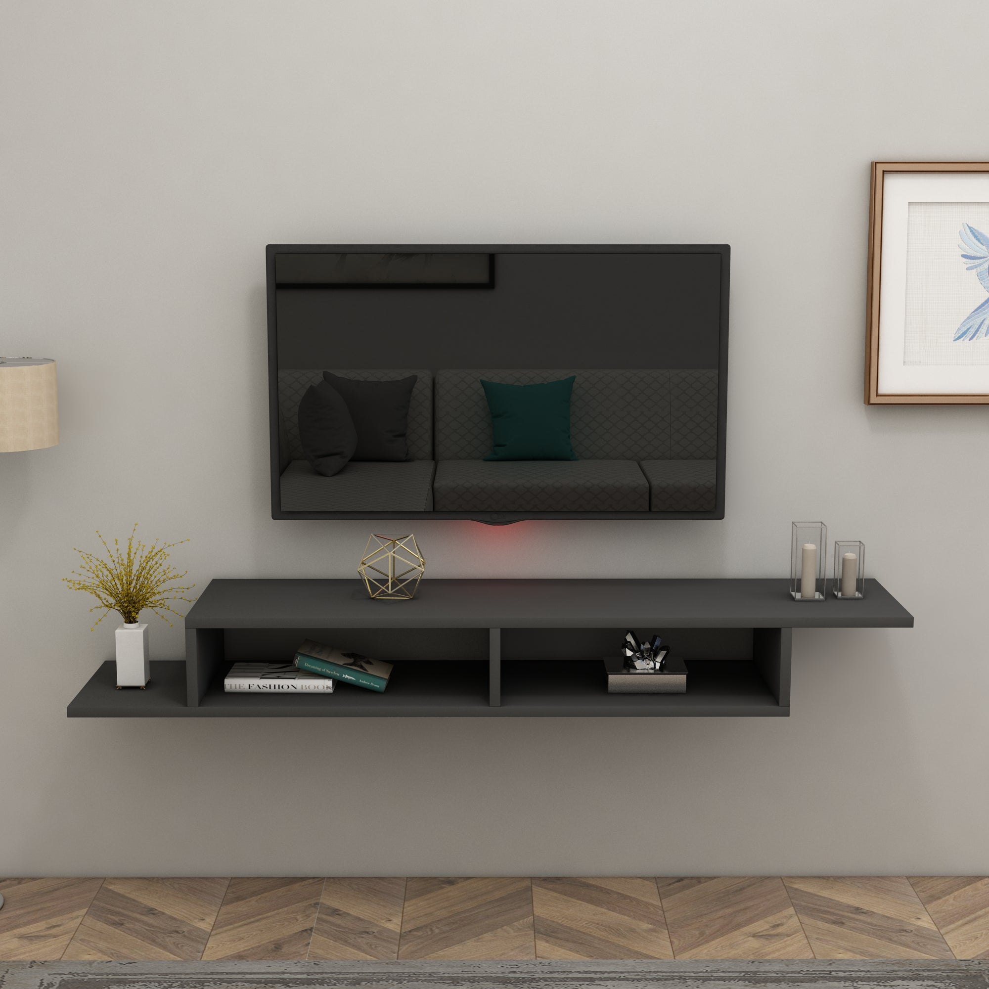 Tv table for online wall mounted tv