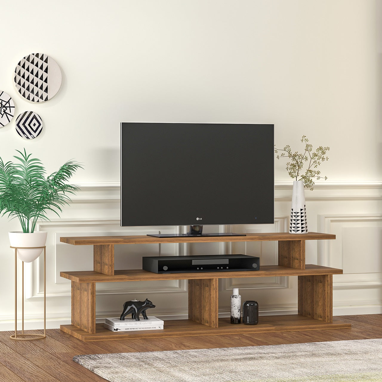 Solid Pine Wood Handmade TV Stand and Media Console for TVs up to 50" Vincent