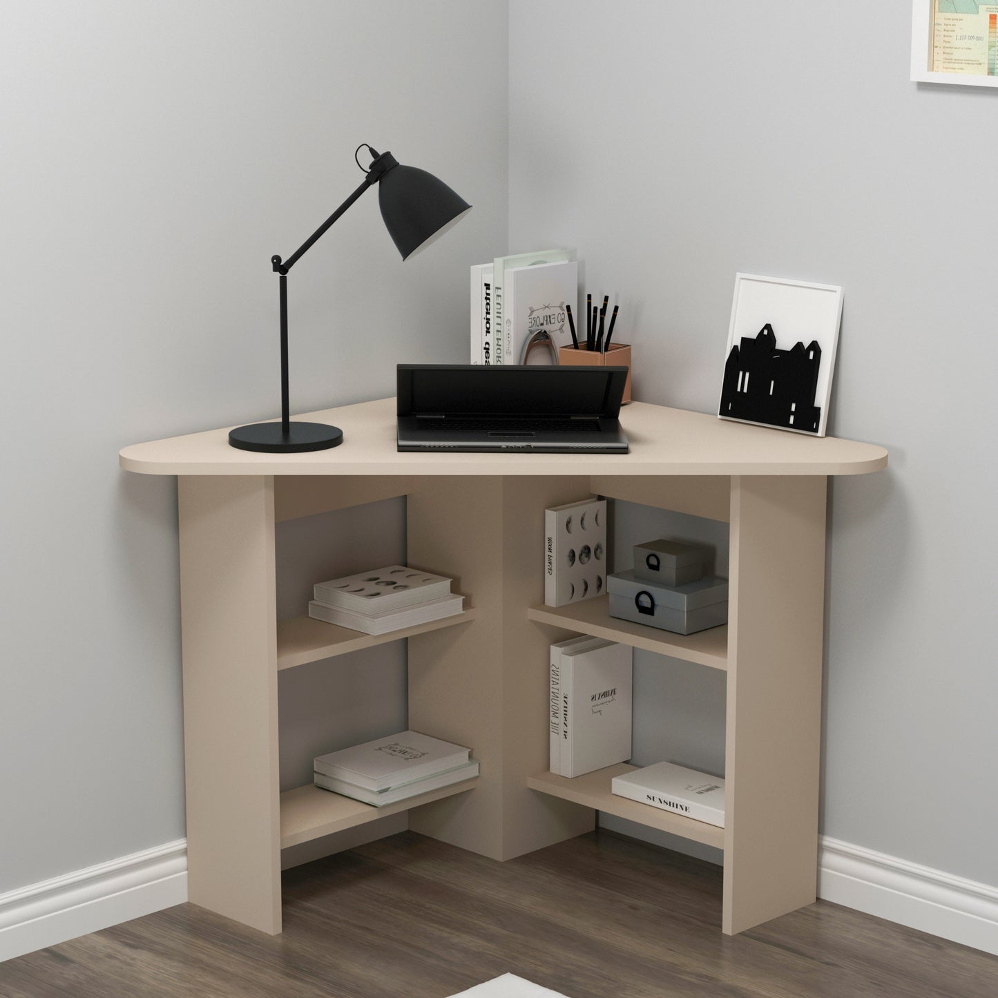 Computer Desk with Shelves Gredos