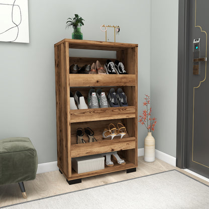Shoe Storage Shelf with Cabinet Leslie