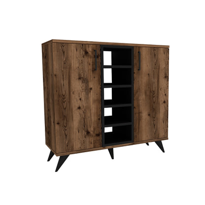 Leander Bookcase with Cabinets and Shelves
