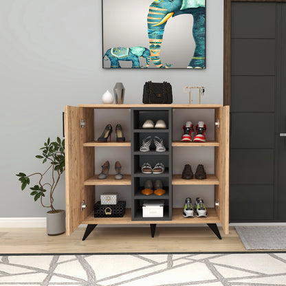 Leander Shoe Storage Shelf with Cabinet