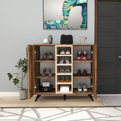 Leander Shoe Storage Shelf with Cabinet