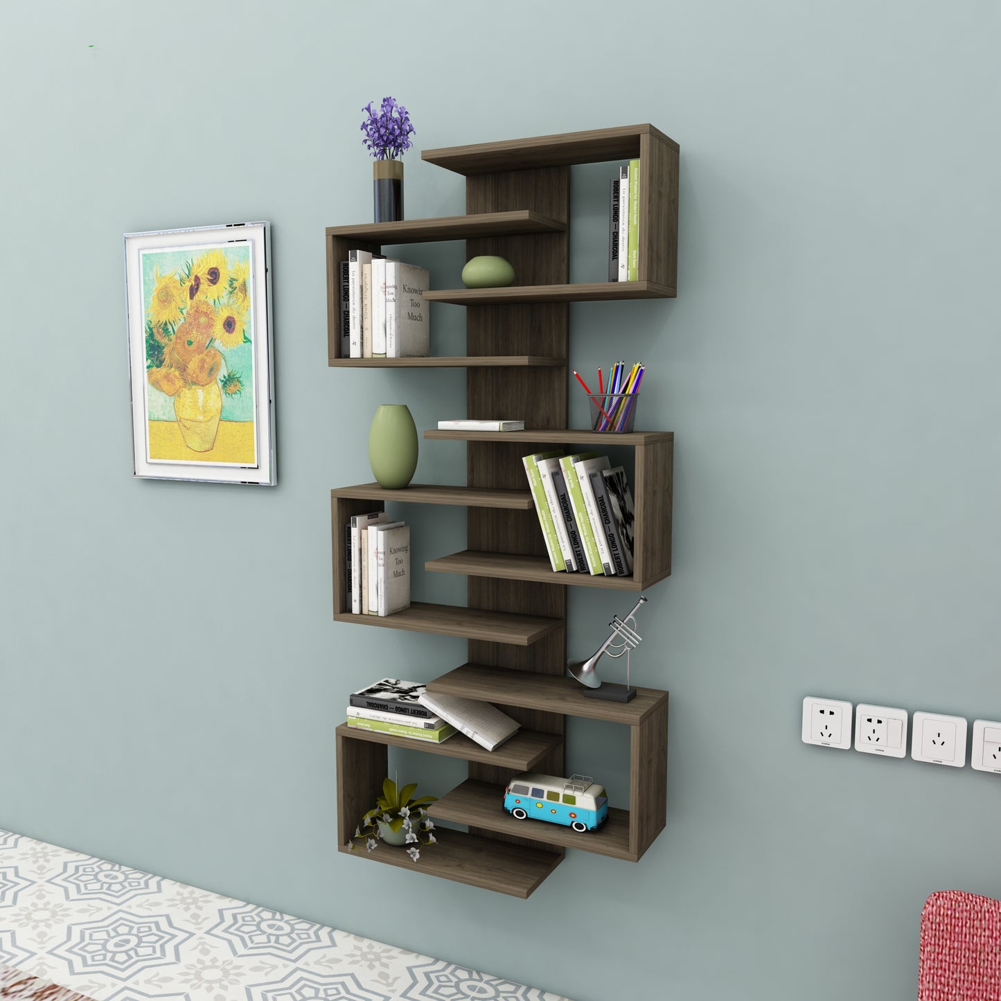 shelving unit, shelf, bookshelf, bookcase, bookcase styling, bookcase decor, bookcase design