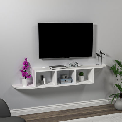 Livius Floating TV Stand with Shelves for TVs up to 65"