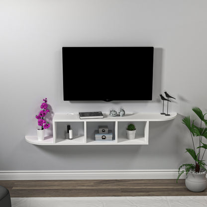 Livius Floating TV Stand with Shelves for TVs up to 65"