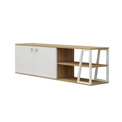 Avena TV Stand with Cabinets and Shelves - Destina Home
