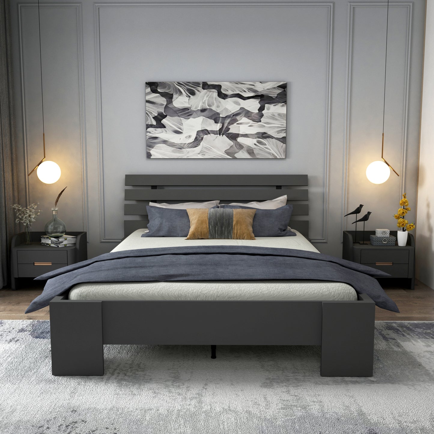 Megan Double Bedstead Bed Frame with Headboard