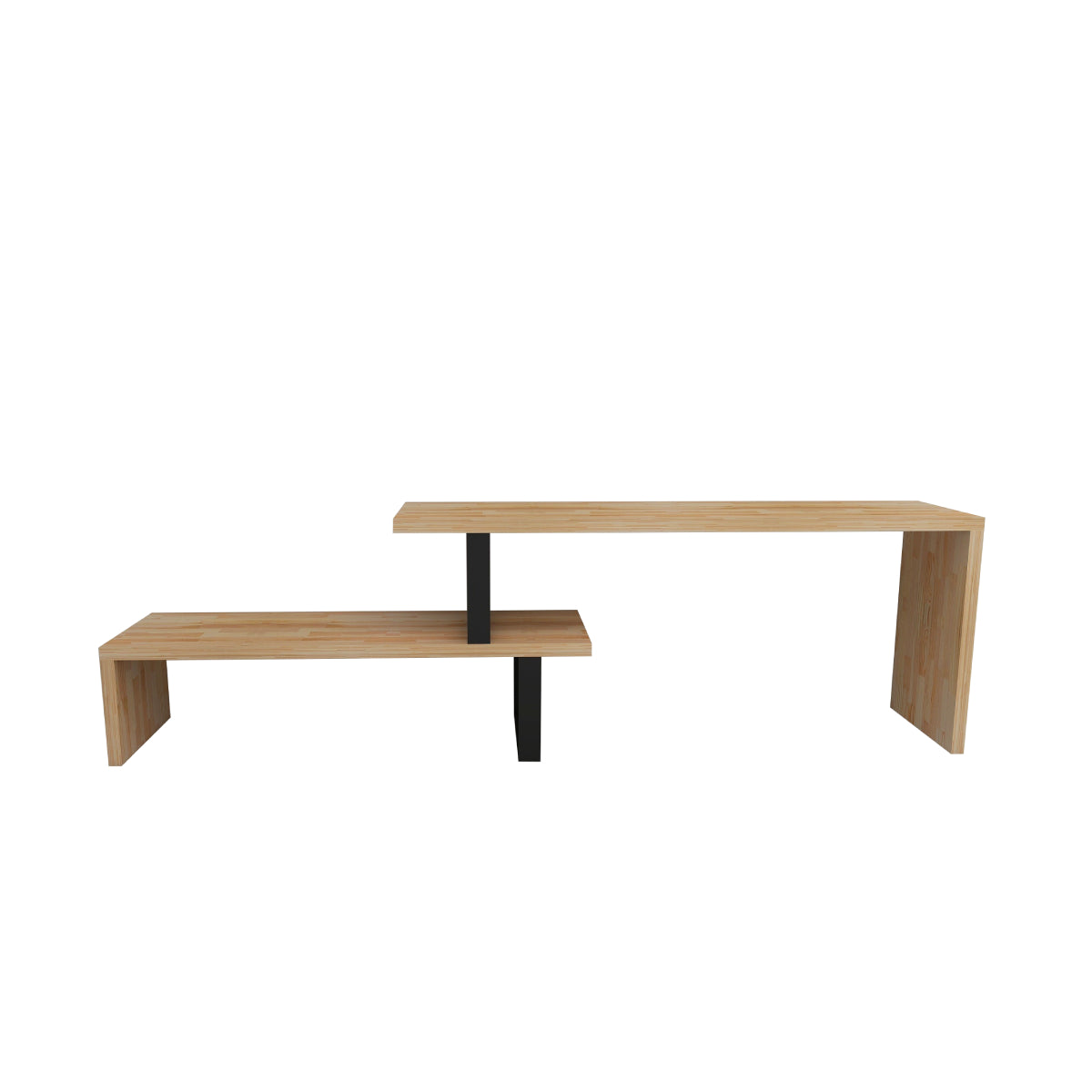 Lucian Solid Pine Wood Metal Handmade TV Stand for TVs up to 50"