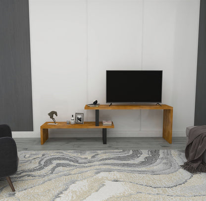Lucian Solid Pine Wood Metal Handmade TV Stand for TVs up to 50"