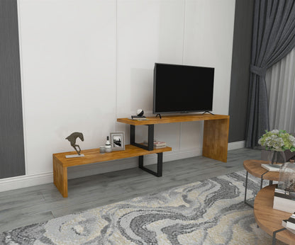 Lucian Solid Pine Wood Metal Handmade TV Stand for TVs up to 50"