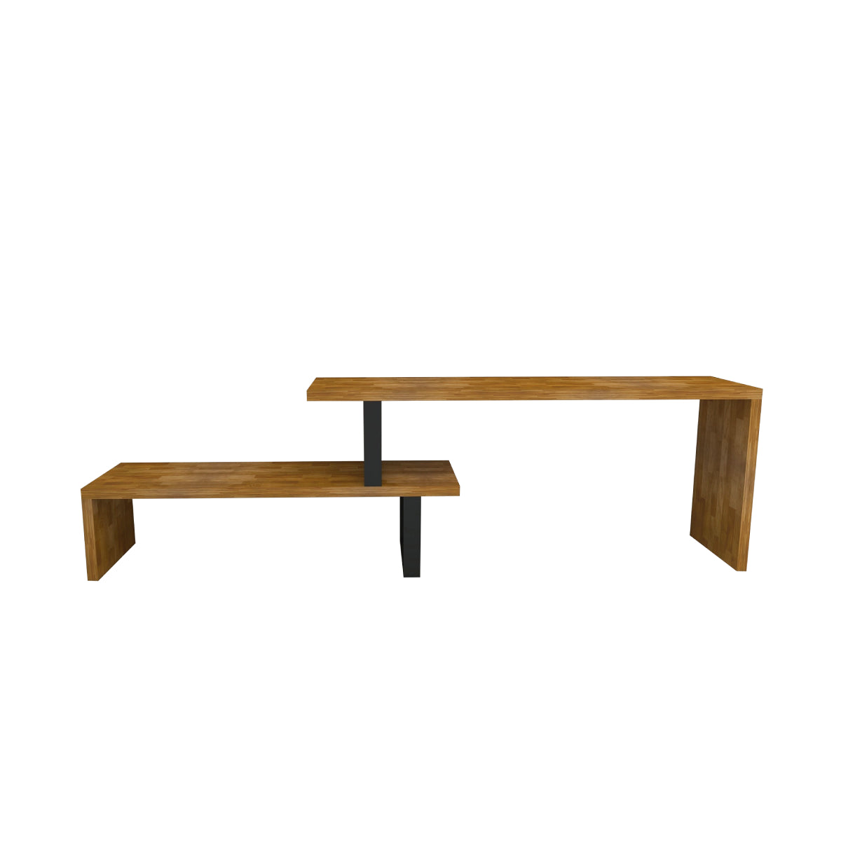 Lucian Solid Pine Wood Metal Handmade TV Stand for TVs up to 50"