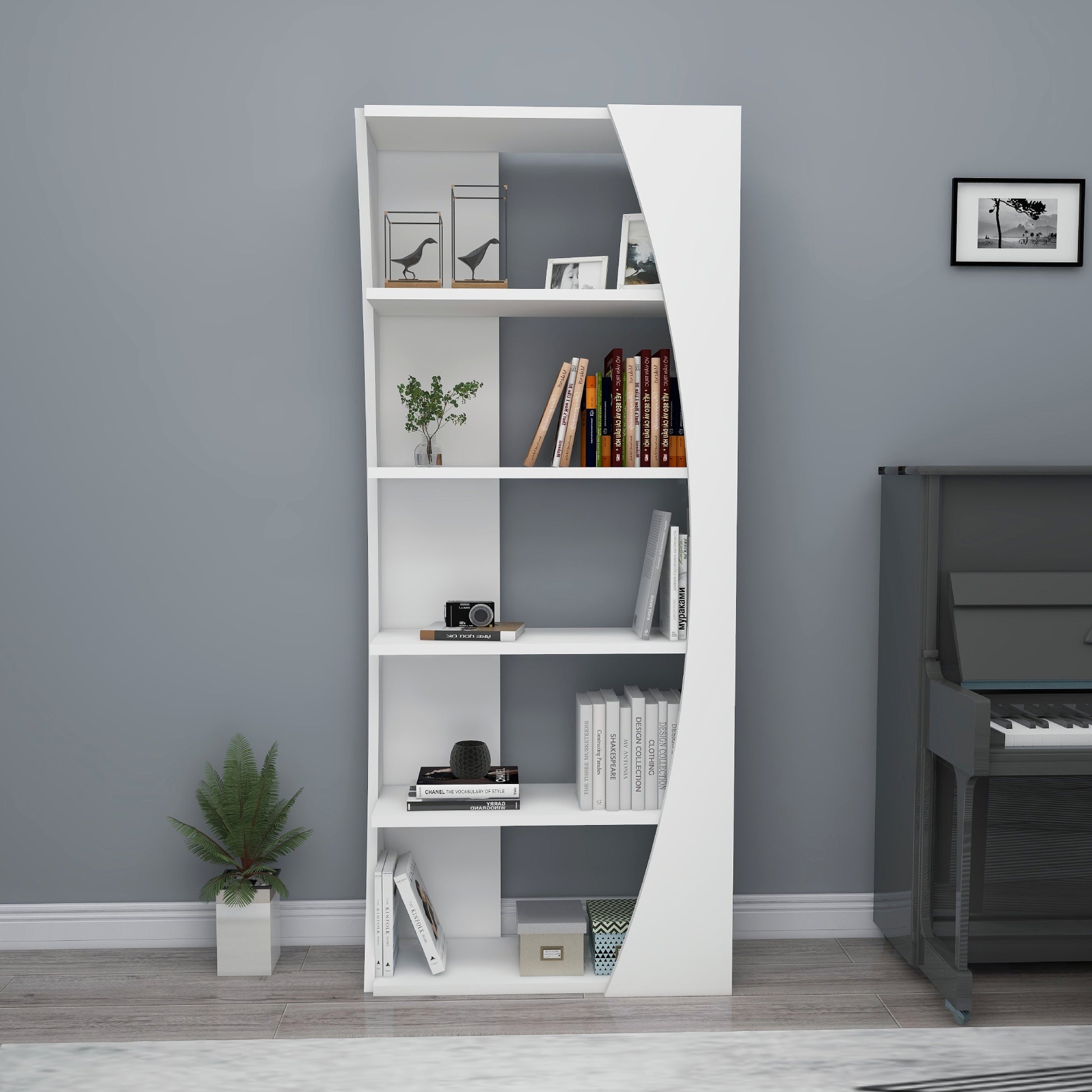 Bookcase, Bookshelf, Floating Bookcase, Floating Bookshelf, Shelving Unit, Shelf, Furniture, Home, Office, Living room, Study room 