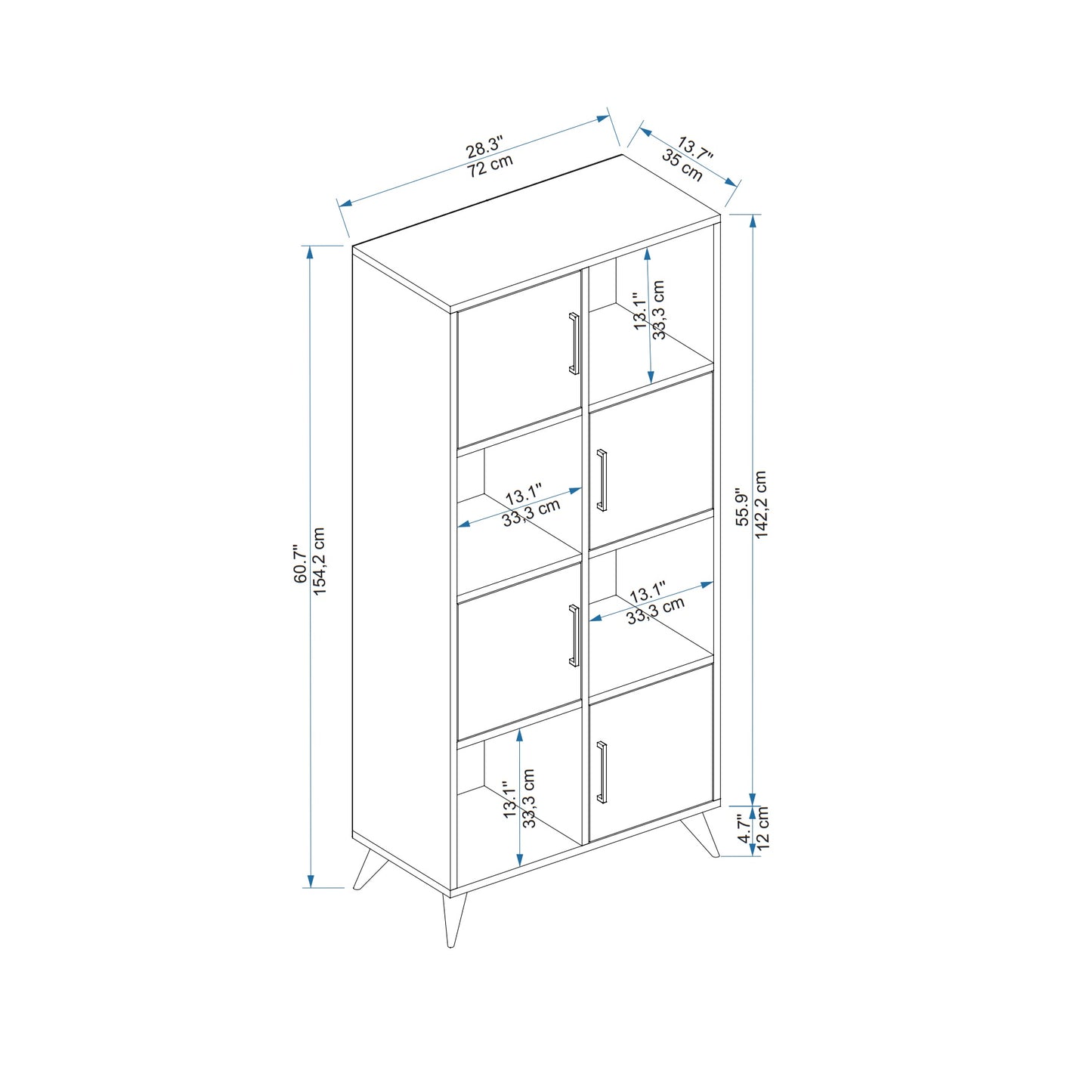 Nyx Multi-Purpose Cabinet Shelf Cupboard