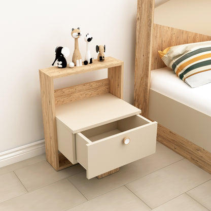 nightstand, bedstand, bed table, bedside table, night table, bedroom furniture