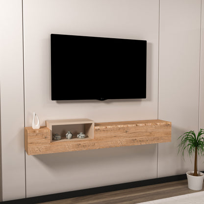 Sarah Floating TV Stand with Shelves