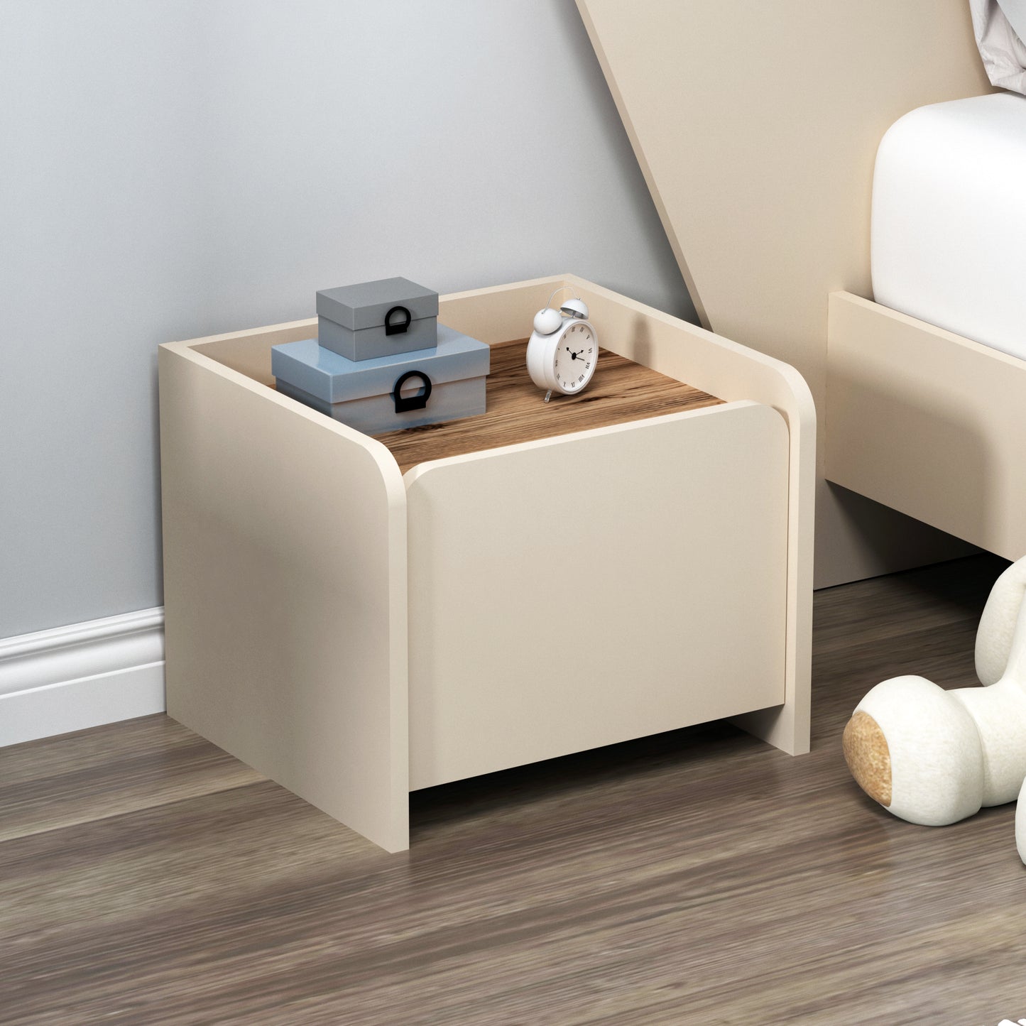 Babel Nightstand with Cabinet