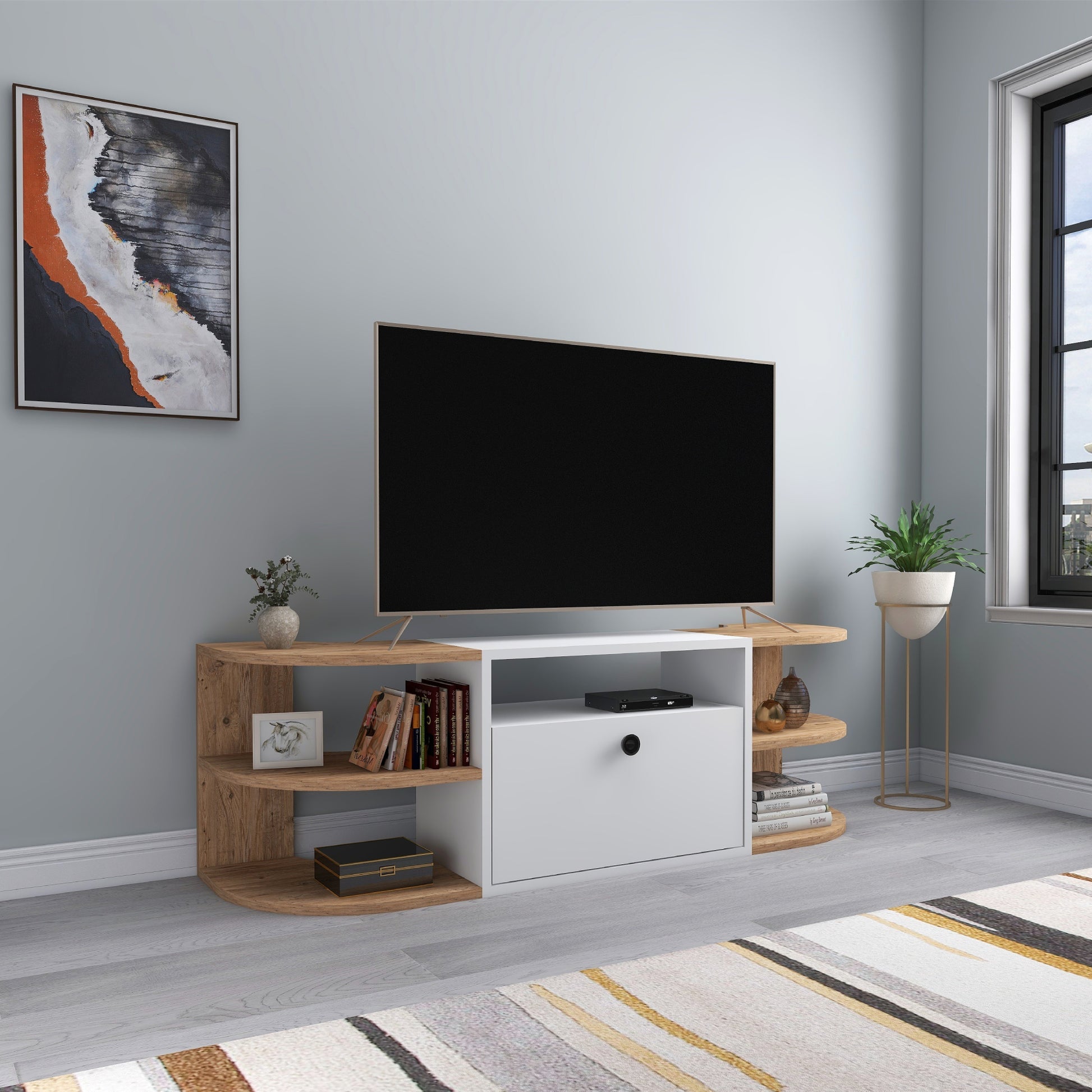 TV Stand, Media Console, TV cabinet, Wooden TV Stand, Media Stand, TV Lowboard, Entertainment Center, Wood TV Unit, TV Board, TV Table, Media Center, Living Room, Furniture
