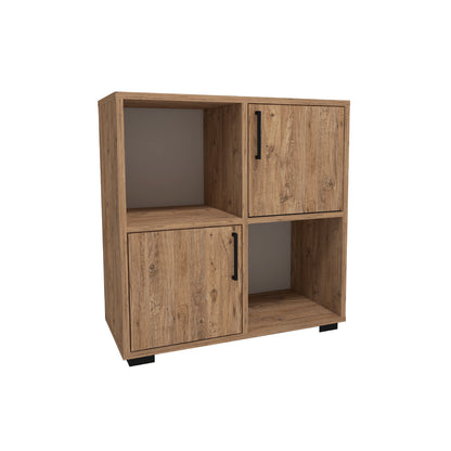 Vasilis Bookcase with Cabinets and Shelves