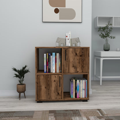 Vasilis Bookcase with Cabinets and Shelves