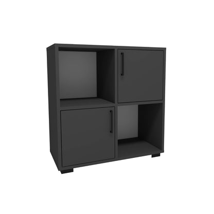 Vasilis Bookcase with Cabinets and Shelves