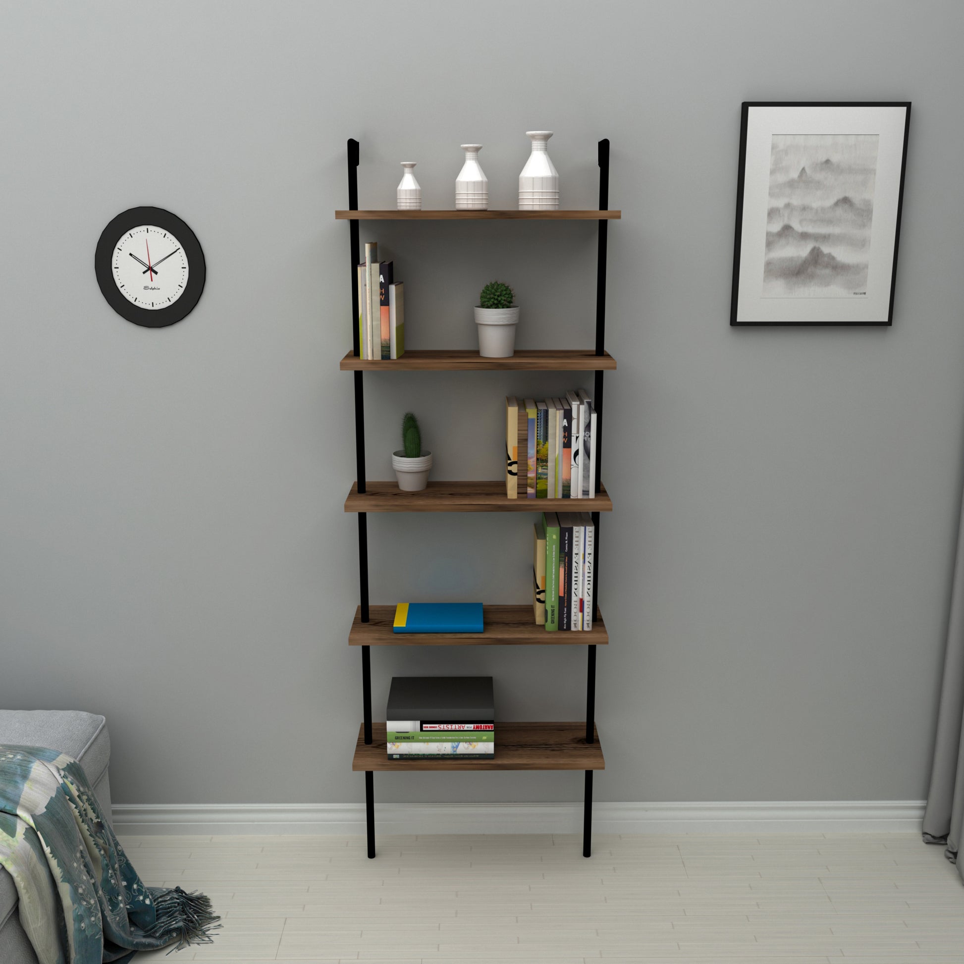 Bookcase, Bookshelf, Floating Bookcase, Floating Bookshelf, Shelving Unit, Shelf, Furniture, Home, Office, Living room, Study room