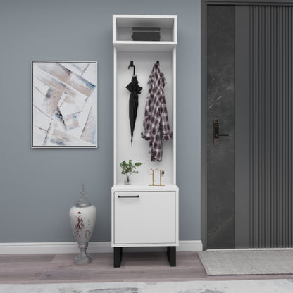 Zosime Hallway Coat Rack with Cabinet