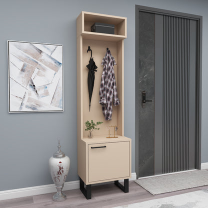 Zosime Hallway Coat Rack with Cabinet