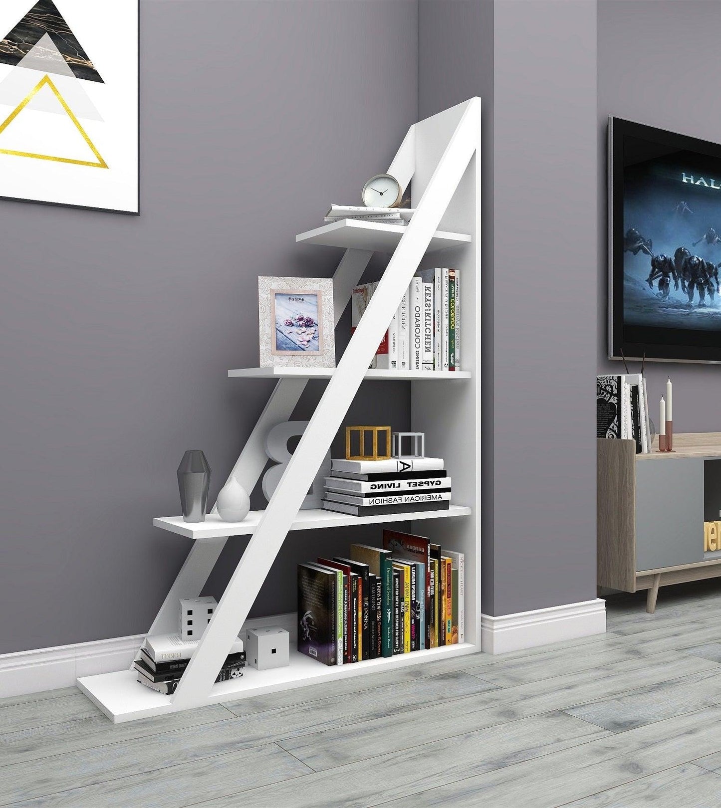 Amando Ladder Bookcase - Destina Home