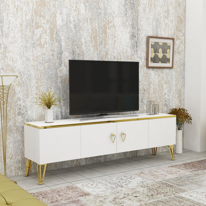 Apine TV Stand with Cabinets - Destina Home
