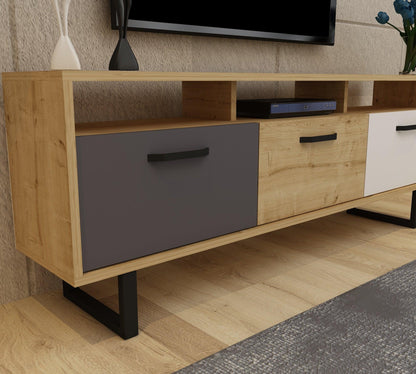 Agustine TV Stand with Cabinets and Drawers - Destina Home