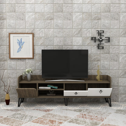 Peak TV Stand with Cabinets and Shelves