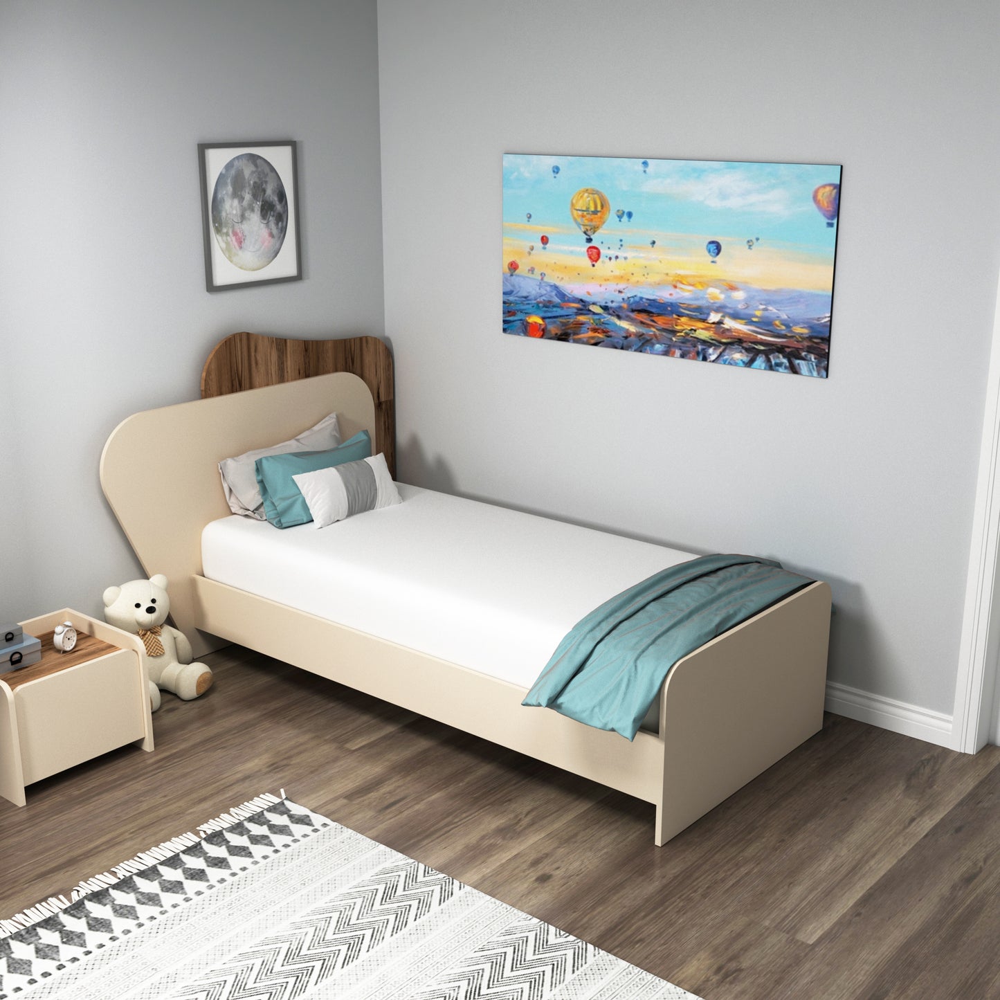 Babel Bedstead Bed Frame with Headboard